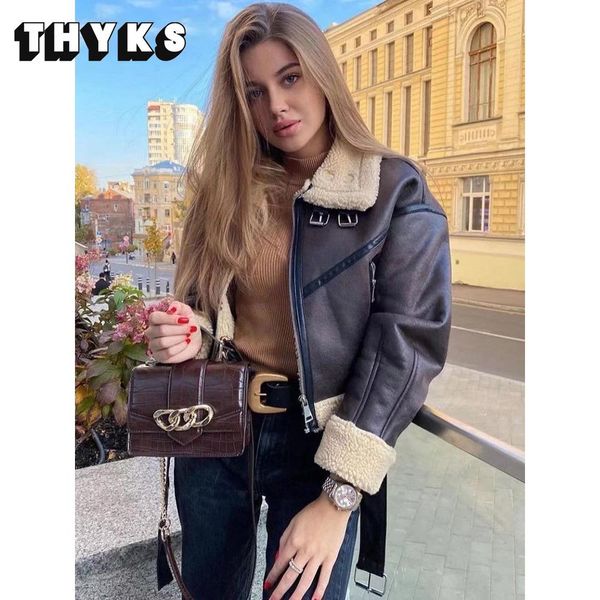 jackets new winter 2022 jacket women za faux leather jacket coat warm thick sheepskin biker women's casual coat, Black;brown
jackets new winter 2022 jacket women za faux leather jacket coat warm thick sheepskin biker women's casual coat, Black;brown