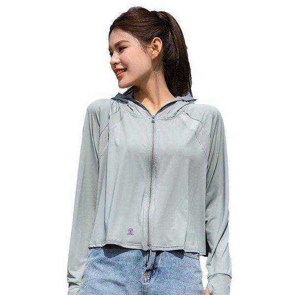 short sun jacket protection clothing womens summer uv thin ice silk vinyl hooded, Black;brown
short sun jacket protection clothing womens summer uv thin ice silk vinyl hooded, Black;brown