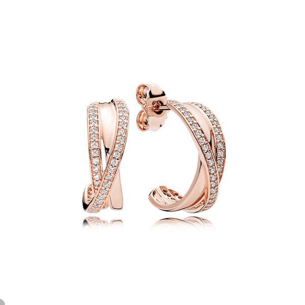 18k rose gold lines hook stud earrings for pandora 925 sterling silver designer party earring set for women girlfriend gift crystal luxury e, Golden;silver
18k rose gold lines hook stud earrings for pandora 925 sterling silver designer party earring set for women girlfriend gift crystal luxury e, Golden;silver