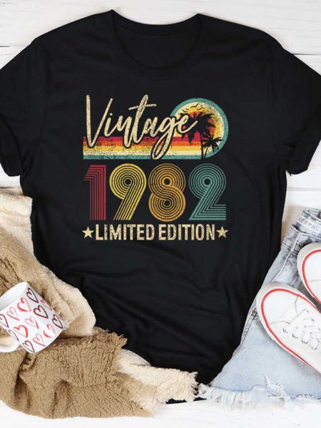 vintage 1982 limited edition print men t shirt short sleeve o neck loose men tshirt ladies tee shirt camisetas mujer, White;black
vintage 1982 limited edition print men t shirt short sleeve o neck loose men tshirt ladies tee shirt camisetas mujer, White;black