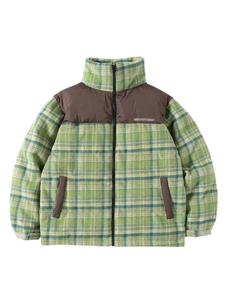 leather 2022 women's winter jacket streetwear zipper plaid contrast color padded coat warm femme parka green mujer long sleeve clothing, Black
leather 2022 women's winter jacket streetwear zipper plaid contrast color padded coat warm femme parka green mujer long sleeve clothing, Black