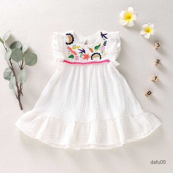 girl's dresses infant baby girls cotton dresses pleated short sleeve delicate embroidery swing white dress summer leisure dress, Red;yellow
girl's dresses infant baby girls cotton dresses pleated short sleeve delicate embroidery swing white dress summer leisure dress, Red;yellow