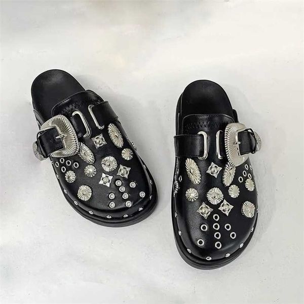 summer women slippers platform rivets punk rock leather mules creative metal fittings casual party shoes female outdoor slides 22103111, Black
summer women slippers platform rivets punk rock leather mules creative metal fittings casual party shoes female outdoor slides 22103111, Black