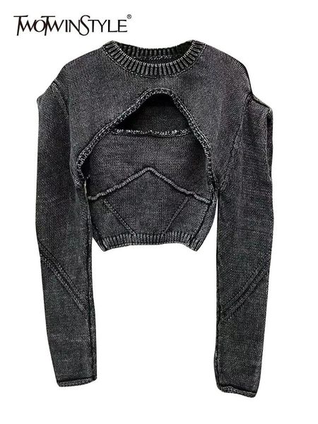 dress twotwinstyle streetwear denim two piece set womens square collar sleeveless tanks o neck long sleeve knitting female sets, White
dress twotwinstyle streetwear denim two piece set womens square collar sleeveless tanks o neck long sleeve knitting female sets, White
