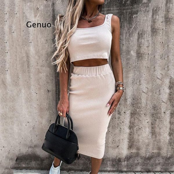dress summer solid camis sleeveless women skirt suit slim crop tank elastic waist ladies skirts sets elegant fashion casual, White
dress summer solid camis sleeveless women skirt suit slim crop tank elastic waist ladies skirts sets elegant fashion casual, White