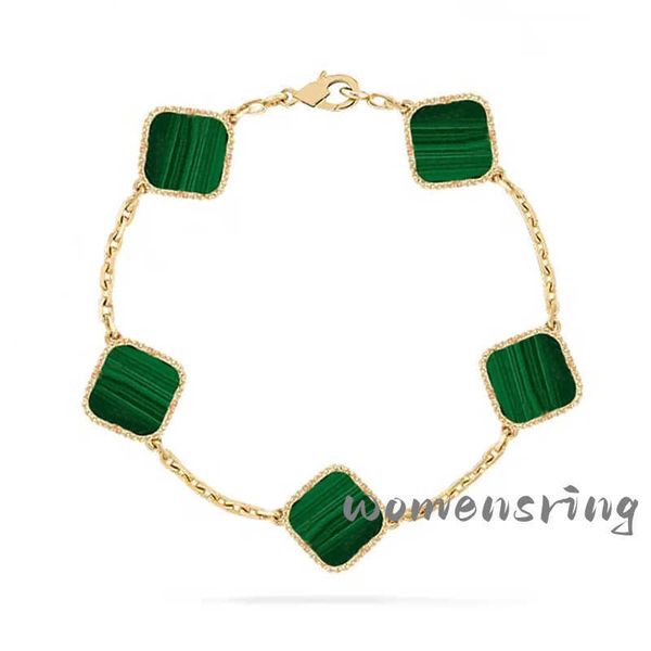 green clover bracelet tennis chain bracelet four leaf flower bracelet designer for women mens bracelets 18 gold plate silvery luxury jewelry, Black
green clover bracelet tennis chain bracelet four leaf flower bracelet designer for women mens bracelets 18 gold plate silvery luxury jewelry, Black