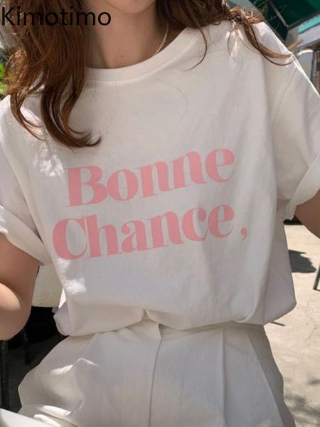 t-shirt kimotimo women letter print short sleeve t shirts 2022 summer round collar contrast color korean chic simple all match tees, White
t-shirt kimotimo women letter print short sleeve t shirts 2022 summer round collar contrast color korean chic simple all match tees, White