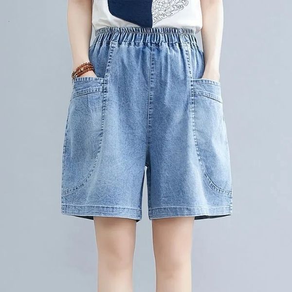 women's shorts women's denim shorts blue elastic waist mid rise loose beach shorts with 2 front pockets female jeans short pants 2, White;black
women's shorts women's denim shorts blue elastic waist mid rise loose beach shorts with 2 front pockets female jeans short pants 2, White;black