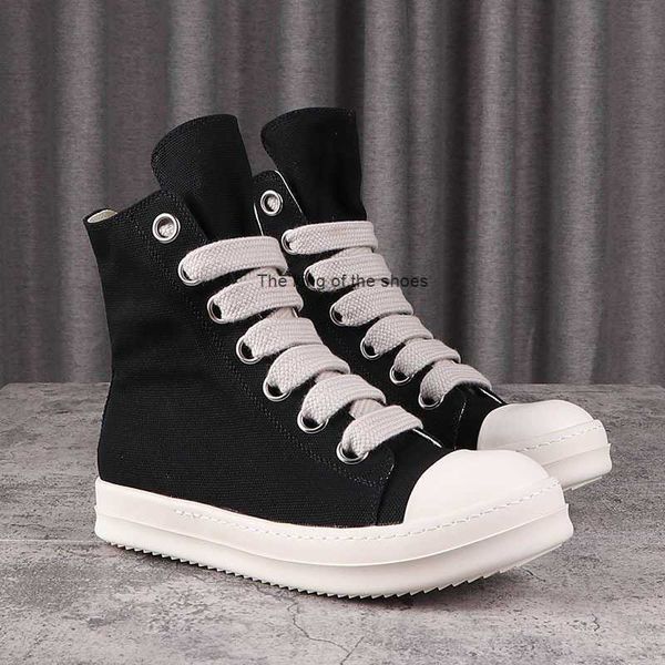 2023 luxury rick designer ro boots shoes owens s high street canvas shoes jumbo shoeslace solid black male sneakers lace-up rubber s women g
2023 luxury rick designer ro boots shoes owens s high street canvas shoes jumbo shoeslace solid black male sneakers lace-up rubber s women g