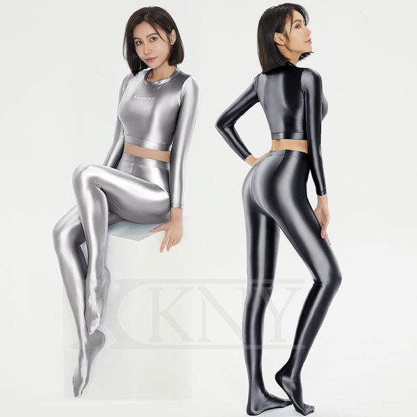 set xckny new color glossy long sleeve navel sports casual tights clothes slim spring smooth sports swim top
set xckny new color glossy long sleeve navel sports casual tights clothes slim spring smooth sports swim top