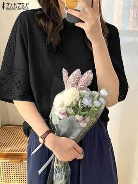 t-shirt zanzea women summer elegant blouse lace patchwork oneck half sleeve shirt femme fashion casual loose oversize holiday 2022, White
t-shirt zanzea women summer elegant blouse lace patchwork oneck half sleeve shirt femme fashion casual loose oversize holiday 2022, White