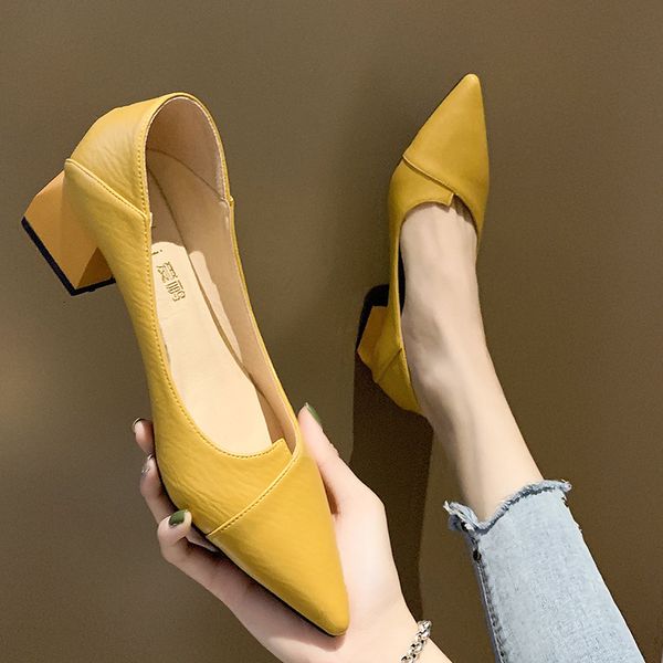 dress shoe s pumps fashion solid color pu pointed toe office work ladies high heel female slip on casual zapatillas mujer 230503, Black
dress shoe s pumps fashion solid color pu pointed toe office work ladies high heel female slip on casual zapatillas mujer 230503, Black