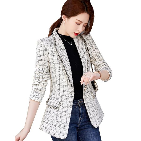pants fashion women slim single button blazer ladies female casual white black plaid coat jacket for autumn winter
pants fashion women slim single button blazer ladies female casual white black plaid coat jacket for autumn winter