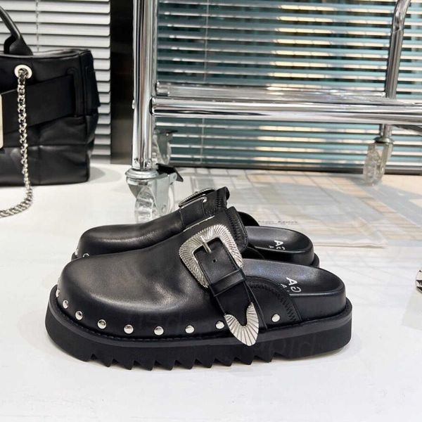 designer women's toga fashion luxury thick bottom with buckles rivets metal pieces punk wind black flat sandals serrated casual wrap he
designer women's toga fashion luxury thick bottom with buckles rivets metal pieces punk wind black flat sandals serrated casual wrap he