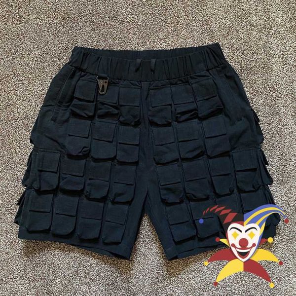 men's shorts 2023ss pocket cargo shorts men women multi pocket tactical functional casual breeches j230503, White;black
men's shorts 2023ss pocket cargo shorts men women multi pocket tactical functional casual breeches j230503, White;black