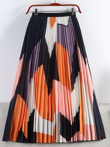 dresses tigena women pleated skirt fashion contrast color geometric a line high waist midi long skirt female vintage midlength skirt, White;black
dresses tigena women pleated skirt fashion contrast color geometric a line high waist midi long skirt female vintage midlength skirt, White;black