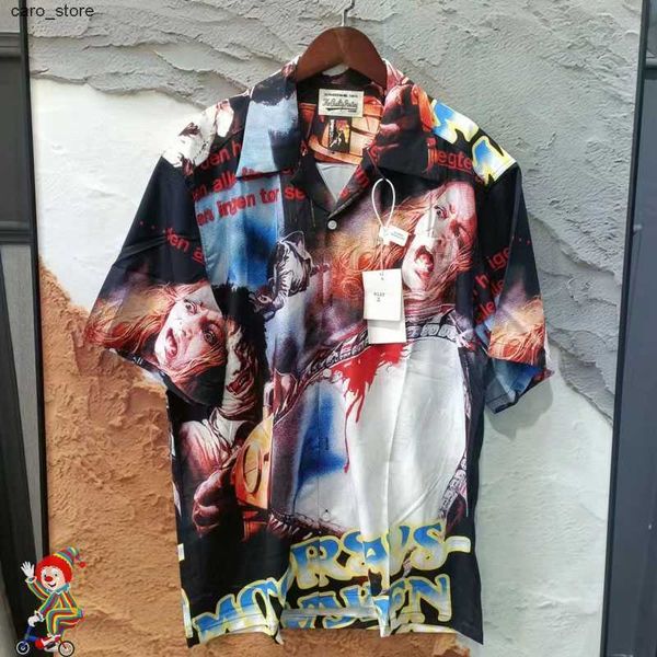 men's casual shirts wacko maria shirts men women short sleeve v-neck japanese style frightened woman wacko maria hawaiian shirt j230502, White;black
men's casual shirts wacko maria shirts men women short sleeve v-neck japanese style frightened woman wacko maria hawaiian shirt j230502, White;black