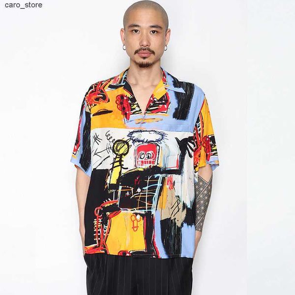 men's casual shirts wacko maria shirts men women 1 1 street fashion graffiti wacko maria men hawaiian shirts j230502, White;black
men's casual shirts wacko maria shirts men women 1 1 street fashion graffiti wacko maria men hawaiian shirts j230502, White;black