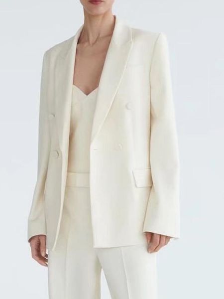 pants kumsvag 2022 summer women causal slim blazers coats solid long sleeve double breasted female elegant street ol blazer outerwear, White
pants kumsvag 2022 summer women causal slim blazers coats solid long sleeve double breasted female elegant street ol blazer outerwear, White