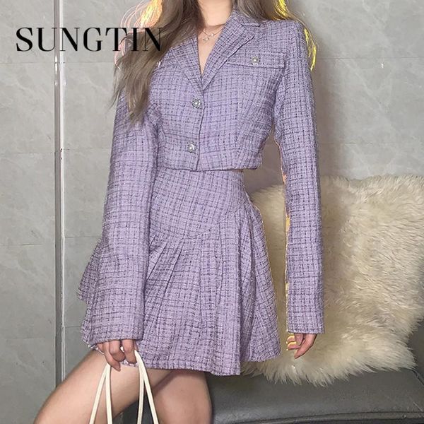 pants sungtin two piece sets korean chic loose cropped blazer jackets suits high waist slim skirts 2022 spring autumn 2 piece suits, White
pants sungtin two piece sets korean chic loose cropped blazer jackets suits high waist slim skirts 2022 spring autumn 2 piece suits, White