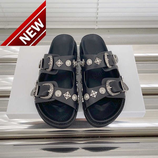 ladies slippers designer beach sandals toga fashion thick bottom personality retro black rivets metal buckle a word with summer outdoor spor
ladies slippers designer beach sandals toga fashion thick bottom personality retro black rivets metal buckle a word with summer outdoor spor