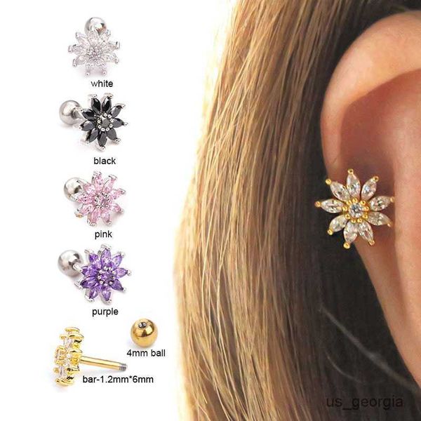 stud 1pc luxury zircon flower stud earrings for women helix earlobe screw back beautiful jewelry, Golden;silver
stud 1pc luxury zircon flower stud earrings for women helix earlobe screw back beautiful jewelry, Golden;silver