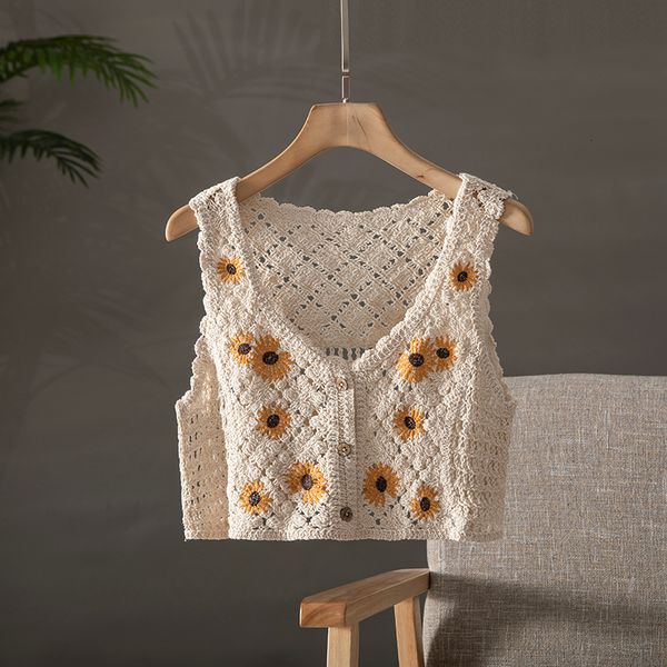 camisoles tanks oumea women summer cotton crochet retro cropped knitted cardigans daisy floral embroidery sleeveless button up chic crop 23, Black;white
camisoles tanks oumea women summer cotton crochet retro cropped knitted cardigans daisy floral embroidery sleeveless button up chic crop 23, Black;white