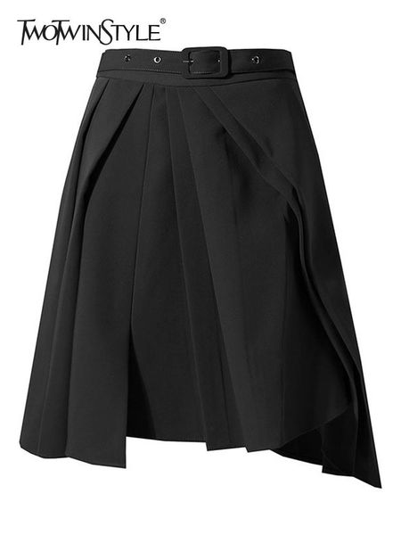 dresses twotwinstyle spring pleated mini skirt for women high waist sashes casual black skirts female fashion new clothing 2022 style, White;black
dresses twotwinstyle spring pleated mini skirt for women high waist sashes casual black skirts female fashion new clothing 2022 style, White;black