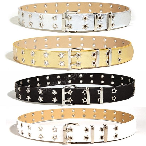 women belt fashion leather punk belt with adjustable love heart holes luxury designer buckle belt for dress jeans, Black;brown
women belt fashion leather punk belt with adjustable love heart holes luxury designer buckle belt for dress jeans, Black;brown