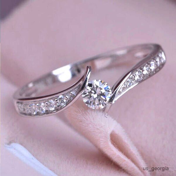 band rings minimalist engagement wedding rings for women round cubic zirconia simple elegant female accessories fashion jewelry, Silver
band rings minimalist engagement wedding rings for women round cubic zirconia simple elegant female accessories fashion jewelry, Silver