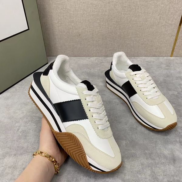 famous brand men james sneaker shoes side stripe trainer suede & nylon skateboard walking chunky rubber sole lace up comfort footwaer eu38-4, Black
famous brand men james sneaker shoes side stripe trainer suede & nylon skateboard walking chunky rubber sole lace up comfort footwaer eu38-4, Black