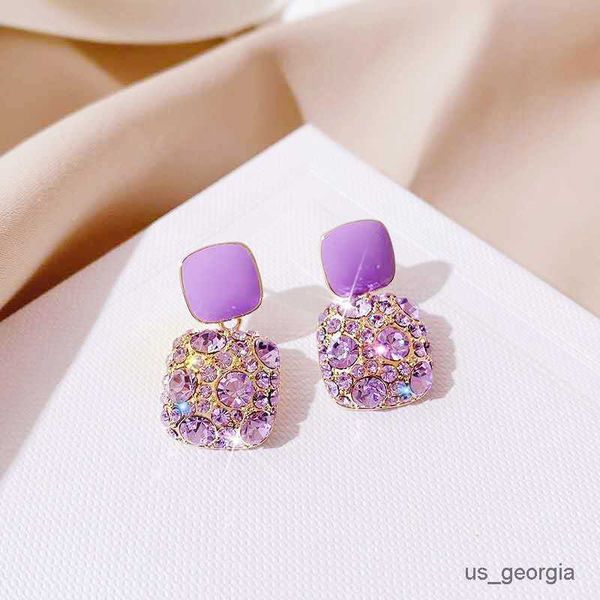 stud purple full rhinestone square stud earring female exquisite fashion sweet temperament and jewelry, Golden;silver
stud purple full rhinestone square stud earring female exquisite fashion sweet temperament and jewelry, Golden;silver
