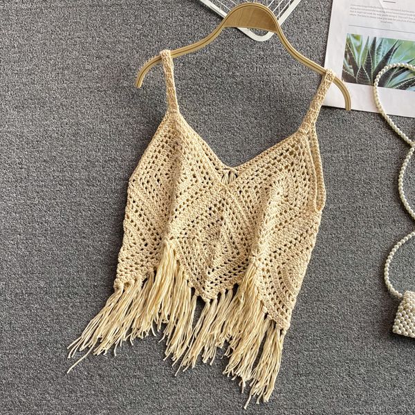 camisoles tanks retro bohemian ethnic style crop hollow knitted tassel spaghetti strap tanke off shoulder sleeveless camisole ins 230503, Black;white
camisoles tanks retro bohemian ethnic style crop hollow knitted tassel spaghetti strap tanke off shoulder sleeveless camisole ins 230503, Black;white