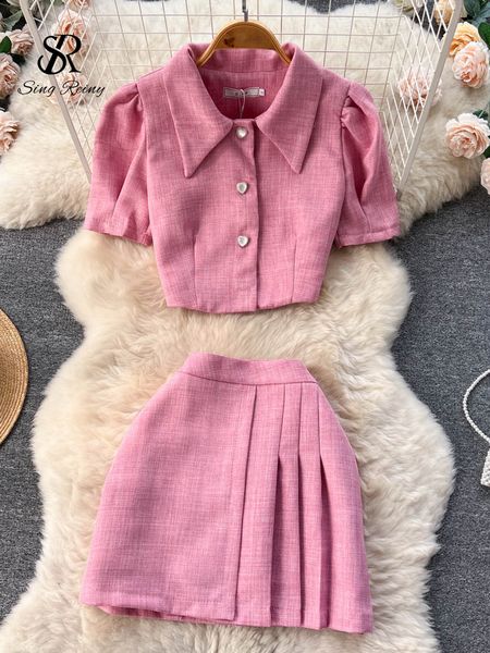 two piece dress singreiny office lady fashion sets women short sleeve single breasted leated mini slim skirts summer two pieces suits 230503, White
two piece dress singreiny office lady fashion sets women short sleeve single breasted leated mini slim skirts summer two pieces suits 230503, White