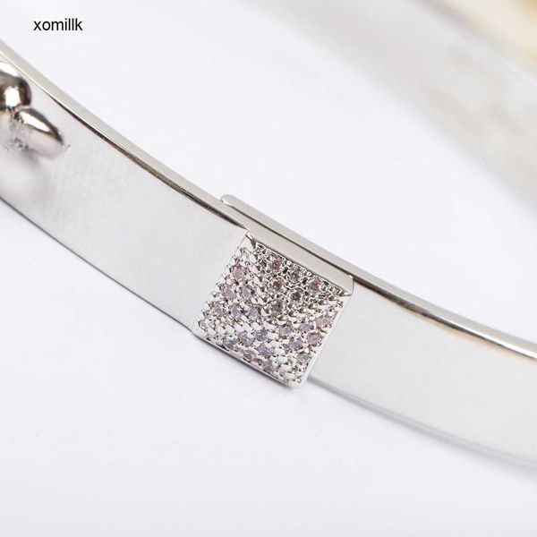 luxury h brand pure 925 sterling silver jewelry for women lock bangle rose gold knot wedding engagement bracelet half diamond cll, Black
luxury h brand pure 925 sterling silver jewelry for women lock bangle rose gold knot wedding engagement bracelet half diamond cll, Black