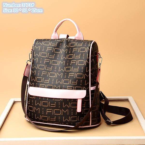 factory wholesale ladies shoulder bag 2 colors soft printed leather backpacks simple joker brown anti-theft leisure backpack street popular
factory wholesale ladies shoulder bag 2 colors soft printed leather backpacks simple joker brown anti-theft leisure backpack street popular
