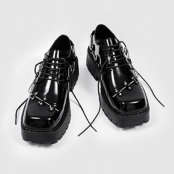 new spring decoration men shoes retro british style square head derby shoes minimalist wind thick bottom single boot d2h42, Black
new spring decoration men shoes retro british style square head derby shoes minimalist wind thick bottom single boot d2h42, Black