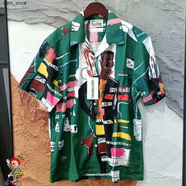 men's casual shirts 1 1 wacko maria green shirt hip hop streetwear short sleeve pocket shirt wacko maria collection j230502, White;black
men's casual shirts 1 1 wacko maria green shirt hip hop streetwear short sleeve pocket shirt wacko maria collection j230502, White;black