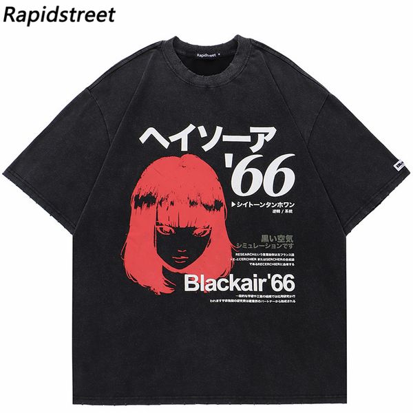 mens tshirts hip hop washed black t shirt oversized men streetwear japanese kanji cartoon graphic tshirt harajuku cotton summer tshirt 23050, White;black
mens tshirts hip hop washed black t shirt oversized men streetwear japanese kanji cartoon graphic tshirt harajuku cotton summer tshirt 23050, White;black