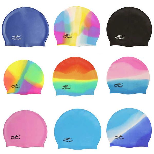 swimming caps 2020 swimming cap silicone women men waterproof plus size colorful long hair sports high elastic adults swim pool hat j230502
swimming caps 2020 swimming cap silicone women men waterproof plus size colorful long hair sports high elastic adults swim pool hat j230502