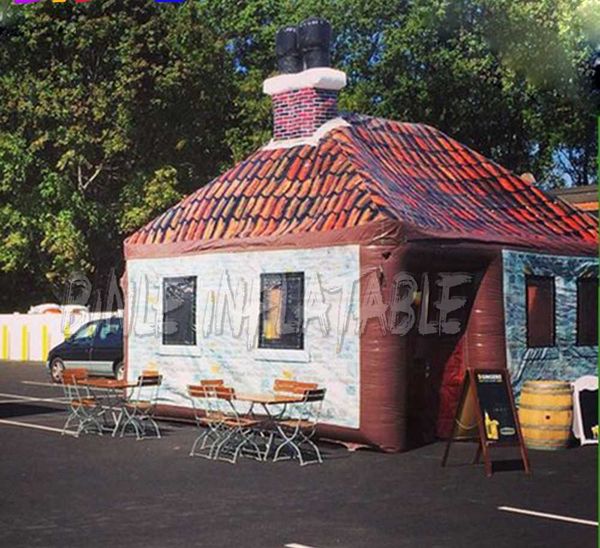 4x4m arrival 5x5m inflatable pub with chimney movable house tent party bar for outdoor entertainment
4x4m arrival 5x5m inflatable pub with chimney movable house tent party bar for outdoor entertainment