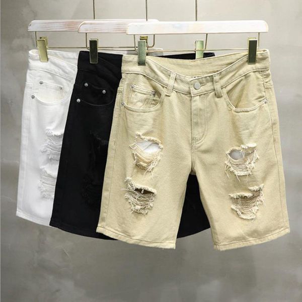 men's shorts summer mens ripped holes denim shorts slim casual short jeans men bermuda masculina white black cotton denim shorts 230503
men's shorts summer mens ripped holes denim shorts slim casual short jeans men bermuda masculina white black cotton denim shorts 230503