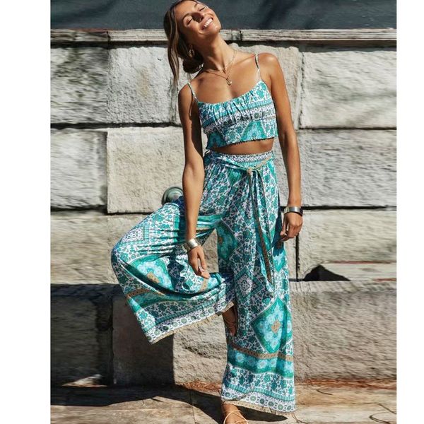 women s tracksuits wide leg pants and crop suit beach bohemia cotton summer two pieces set boho floral suits casual party wear 230503, Gray
women s tracksuits wide leg pants and crop suit beach bohemia cotton summer two pieces set boho floral suits casual party wear 230503, Gray
