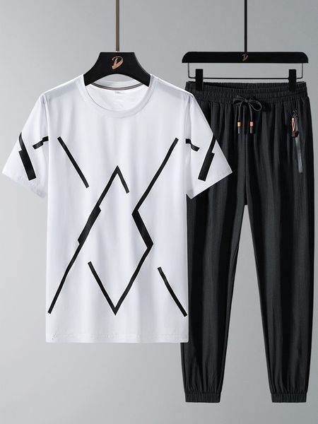 men s tracksuits plus size fashion pattern t shirts pants 2 piece sets men streetwear casual jogger sweat suits 8xl 230503, Gray
men s tracksuits plus size fashion pattern t shirts pants 2 piece sets men streetwear casual jogger sweat suits 8xl 230503, Gray