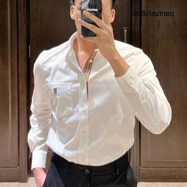 mens casual shirt tb embroidered shirt burb designer jacket men women polo shirt long sleeved shirts lapel business thin cardigan cll 4h7s, White;black
mens casual shirt tb embroidered shirt burb designer jacket men women polo shirt long sleeved shirts lapel business thin cardigan cll 4h7s, White;black