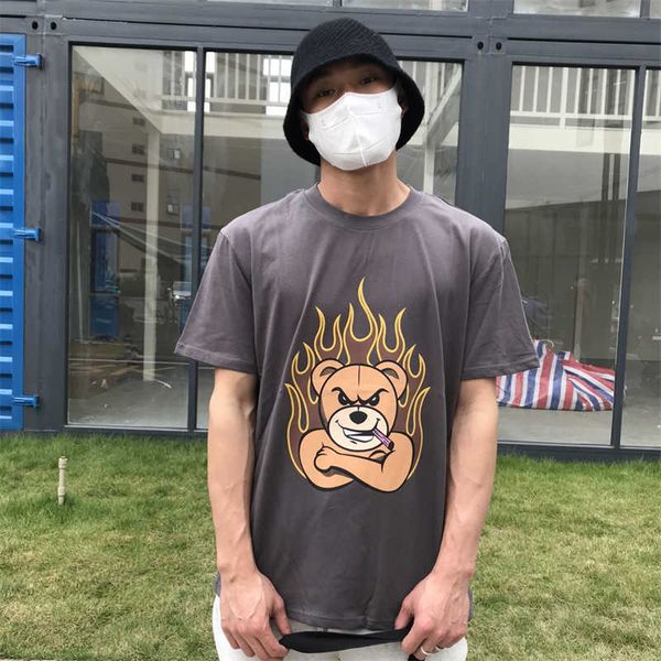 designer fashion clothing pa tees palmes angels holding cigarette flame angry little bear print loose round neck short sleeve men's wom, White;black
designer fashion clothing pa tees palmes angels holding cigarette flame angry little bear print loose round neck short sleeve men's wom, White;black