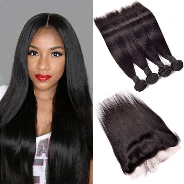 brazilian straight human virgin hair 3 bundles with 13x4 transparent lace frontal ear to ear full head natural color, Black
brazilian straight human virgin hair 3 bundles with 13x4 transparent lace frontal ear to ear full head natural color, Black