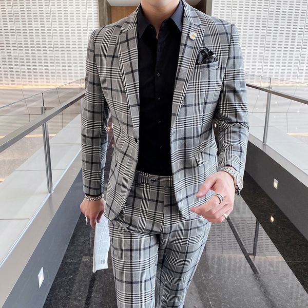 men's suits blazers suit trousers elegant british style houndstooth simple business work shopping party dress men's suit two-piece, White;black
men's suits blazers suit trousers elegant british style houndstooth simple business work shopping party dress men's suit two-piece, White;black