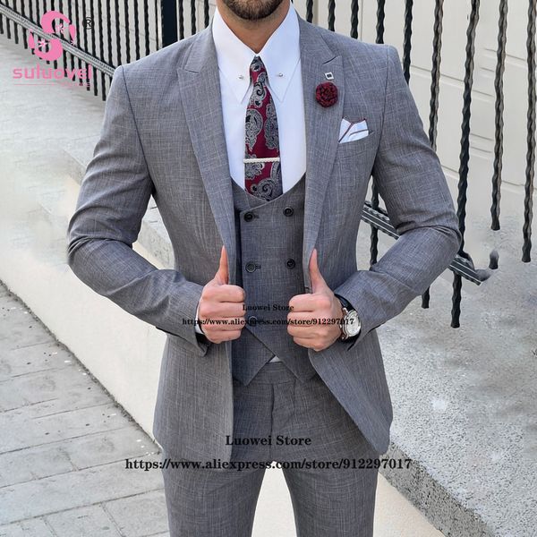 men's suits blazers fashion peaked lapel suits for men slim fit 3 piece jacket vest pants set male business blazer formal groom wedding, White;black
men's suits blazers fashion peaked lapel suits for men slim fit 3 piece jacket vest pants set male business blazer formal groom wedding, White;black