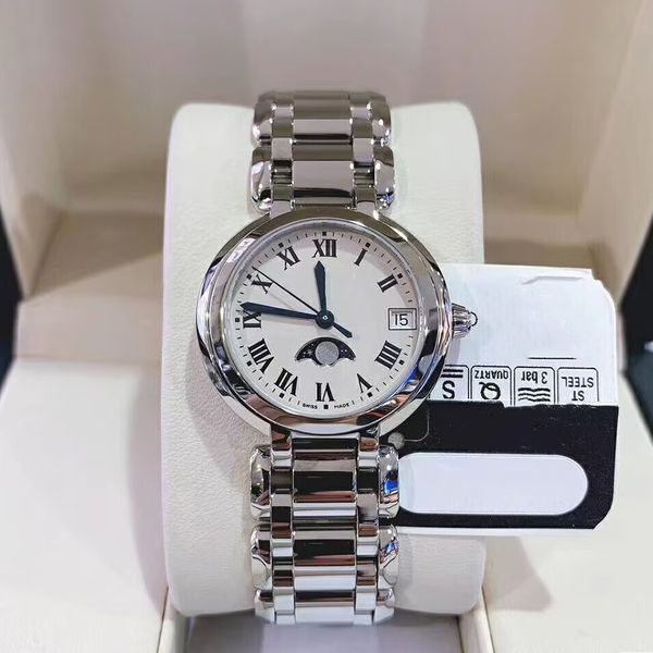classic new heart moon women's watch moon phase 30mm quartz l296 movement l81154716 roman numerals fine steel manufacturing women', Slivery;brown
classic new heart moon women's watch moon phase 30mm quartz l296 movement l81154716 roman numerals fine steel manufacturing women', Slivery;brown